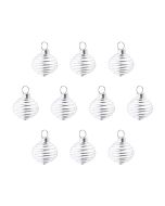 Spiral Pendant Cages Medium, Silver Plated (10pcs) 