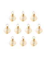 Spiral Pendant Cages Medium, Gold Plated (10pcs) NETT