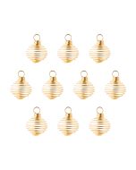 Spiral Pendant Cages Medium, Gold Plated (10pcs) NETT