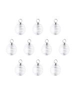 Spiral Pendant Cages Small, Silver Plated (10pcs) NETT