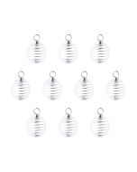 Spiral Pendant Cages Small, Silver Plated (10pcs) NETT