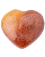 Peach Aventurine Puff Heart 25-30mm (1pc) NFD