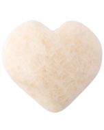 Pink Feldspar Moonstone Puff Heart 25-30mm (1pc) NFD