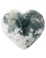 Tree Agate Puff Heart 25-30mm (1pc) NFD