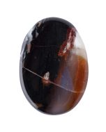 Black Sardonyx Worry Stone, India (1pc) NETT