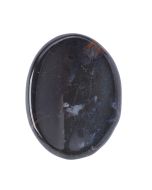 Black Agate Worry Stone, India, approx 30-40mm (1pc) NETT