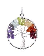 Tree of Life Pendant Chakra Silver Plated, India (1 Piece) NETT