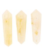 Golden Healer Quartz DT Points with Hole, India (3pcs) NETT