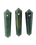 Green Jasper DT Point with Hole (3pcs) NFD