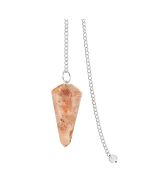 Pendulum Pink Scolecite With 6" Chain (1pc) NETT