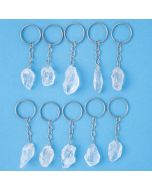 Rough Prasiolite Keyring (10pc) NETT