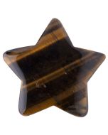 Tiger Eye 40mm Drilled Star (1pc) 