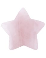 Rose Quartz 40mm Drilled Star (1pc) NFD