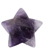 Amethyst 40mm Drilled Star (1pc) NFD