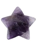 Amethyst 40mm Drilled Star (1pc) NETT