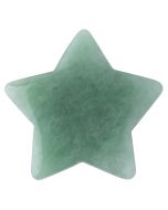 Green Aventurine 40mm Drilled Star (1pc) NETT