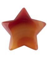 Carnelian 40mm Drilled Star (1pc) NETT