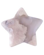 Flower Agate 40mm Drilled Star (1pc) NFD