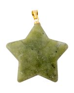 Serpentine Puff Star Pendant with Gold Plated Bail (1pc) NETT