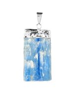 Blue Kyanite Electroplated Silver Plate Pendant (1 Piece) NETT