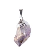 Aura Amethyst Point Pendant Silver Electroplated (1pc) NETT