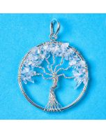 Tree of Life Pendant Crystal Silver Plated (1 Piece) NETT