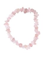 7.5" Rose Quartz Chip Bracelet, Madagascar (1pc) NETT