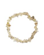 7.5" Rutile Quartz Chip Bracelet A Grade (1pc) 
