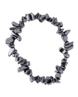 7.5" Chip Bracelet Natural Hematite (1pc) NETT