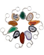 Agate Slice Keyring (10pc) NETT