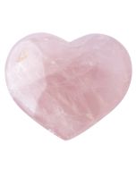 Rose Quartz Puff Heart approx. 50mm, Madagascar (1pc) NETT