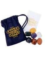 Chakra Tumblestones Pouch and Cards Refill Pack (10pcs) NETT