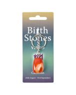 Virgo, Carnelian Birthstone Keyring (6pcs) NETT