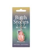 Scorpio, Rhodonite Birthstone Keyring (6pcs) NETT