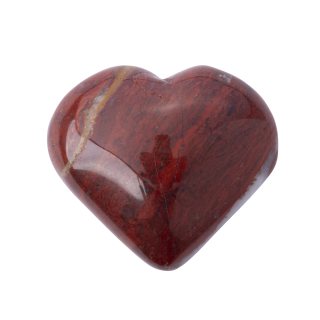 Petrified Wood Puff Heart 25-30mm (1pc) NFD