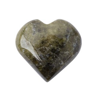 Vesuvianite Puff Hearts 25-30mm (1pc) NFD