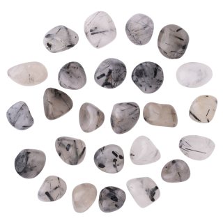 Tourmalinated Quartz 10-20mm (100g) Small Tumblestone NFD