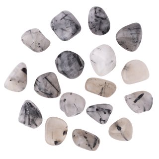 Tourmalinated Quartz 20-30mm (100g) Medium Tumblestone NFD