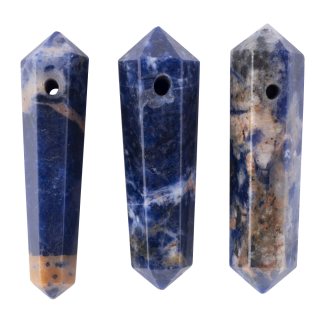 Sodalite DT Point with Hole (3pcs) NFD