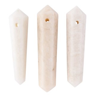 Pink Moonstone DT Point with Hole (3pcs) NFD