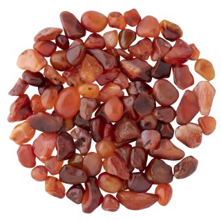Carnelian Tumblestone Chips approx 8-15mm, India (100g) NETT