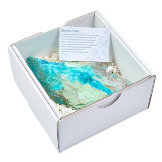 Rough Chrysocolla in Gift Box, 400g-600g, Namibia (1pc) NETT