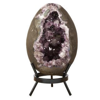 Amethyst Egg on Metal Stand (28.3kg) (1pc) NFD