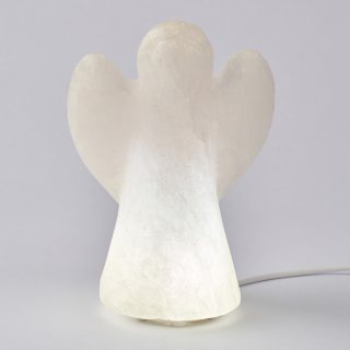 Himalayan Angel Salt Lamp, White, with USB LED (1pc) NFD