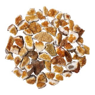 Citrine Heat Treated Druze 1st Grade, Brazil (Small Flat approx 1kg) 