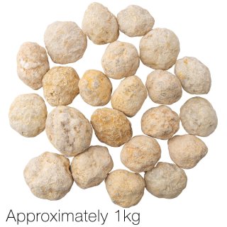 White Quartz Unbroken Geodes approx 3-4cm, Morocco (20kg Sack) NFD