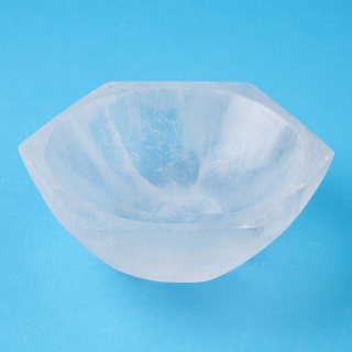 Hexagonal Selenite Bowl 10cm (1pc) NETT