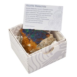 Azurite/Malachite Specimen, Medium, in Gift Box (1pc)