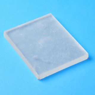 Selenite Rectangle Charging Plate 12x10x1cm (1pc)