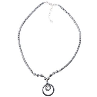 Hematine Double Loop Necklace 18" Design 11 (1pc) NETT